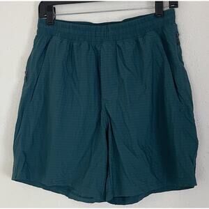 Lululemon Short Mens Medium Pace Breaker Linerless 6.5" Green M7BICS Square Tag